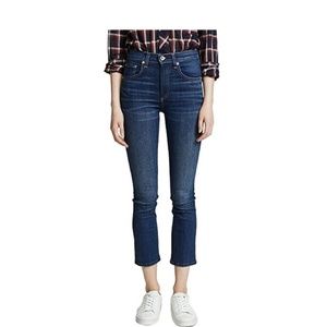 Rag & Bone High Rise Cropped Jeans Sz 28